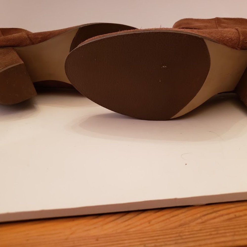 Arturo Chiang brown leather booties 10 m like new - Picture 3 of 5